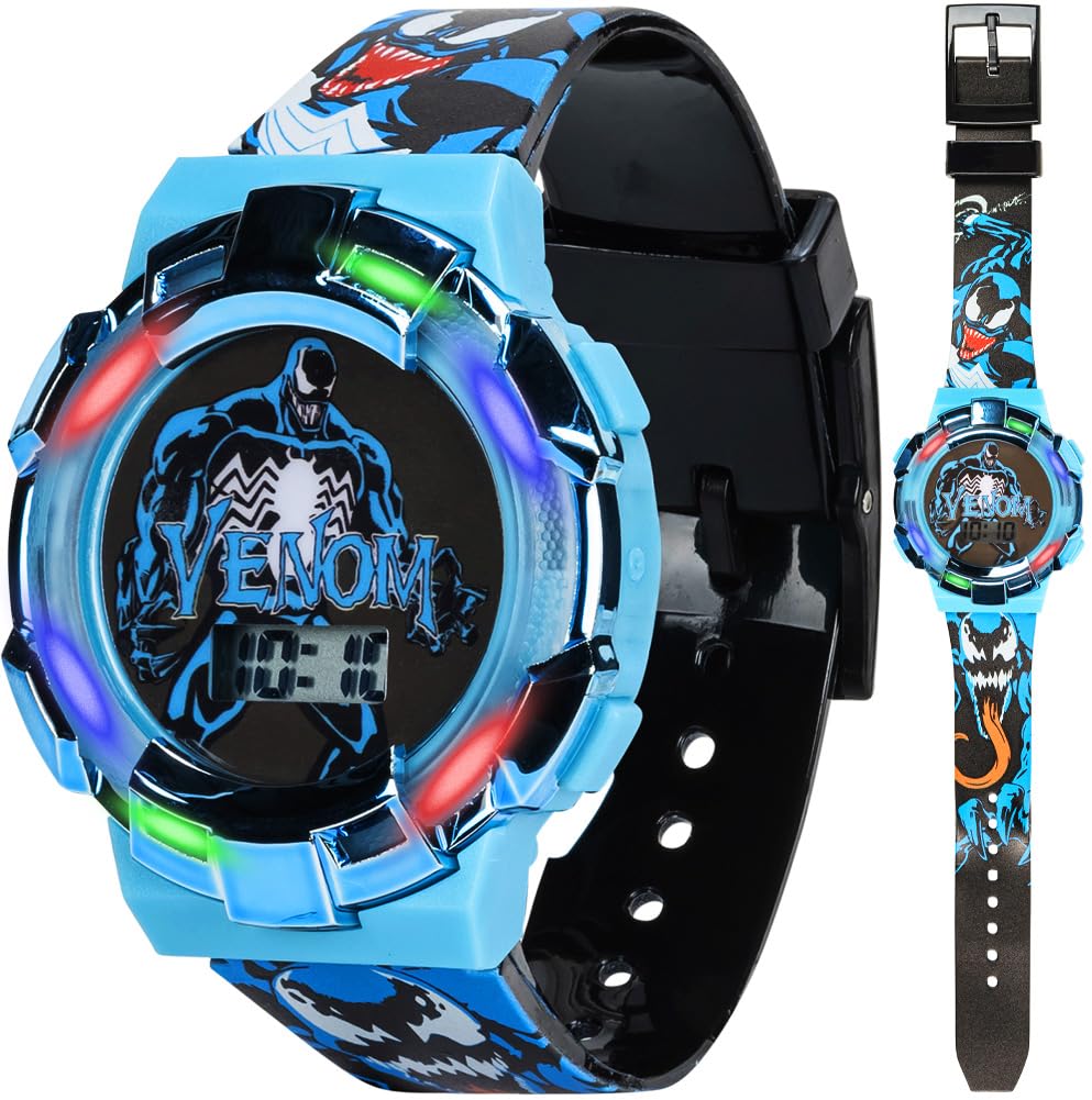 Amazon | [Accutime] 腕時計 Marvel Venom Watch ボーイズ マルチ